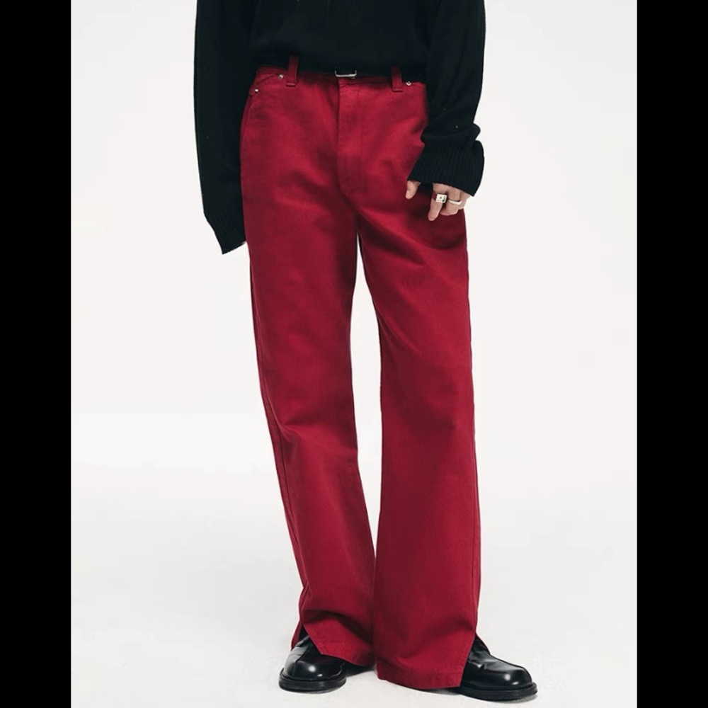 Red Bootcut Jeans
